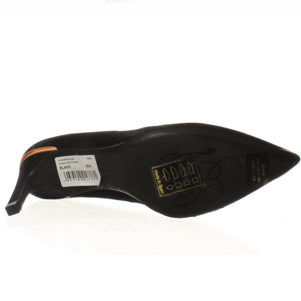 Ted Baker Eriin Black Suede Pump Heel Dress Shoes - Picture 10 of 13